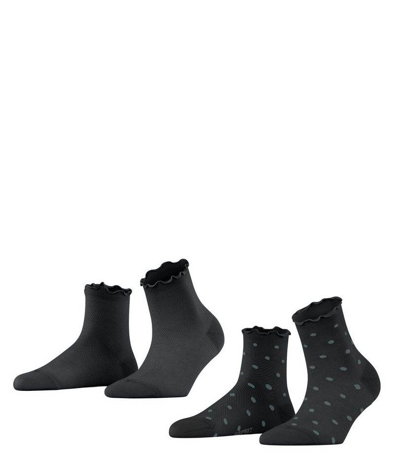 Esprit Kurzsocken Mesh Dot 2-Pack (2-Paar) von Esprit
