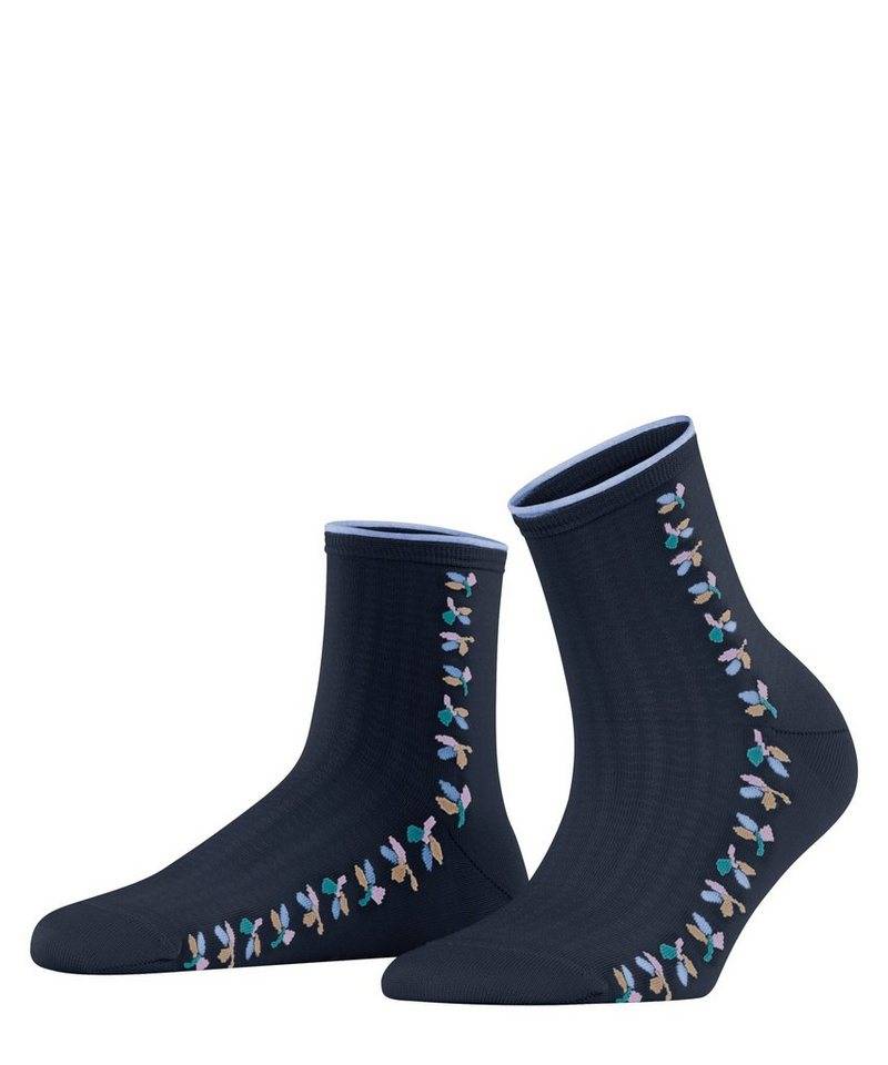 Esprit Kurzsocken Structured Leaves (1-Paar) mit femininen Rollrand von Esprit