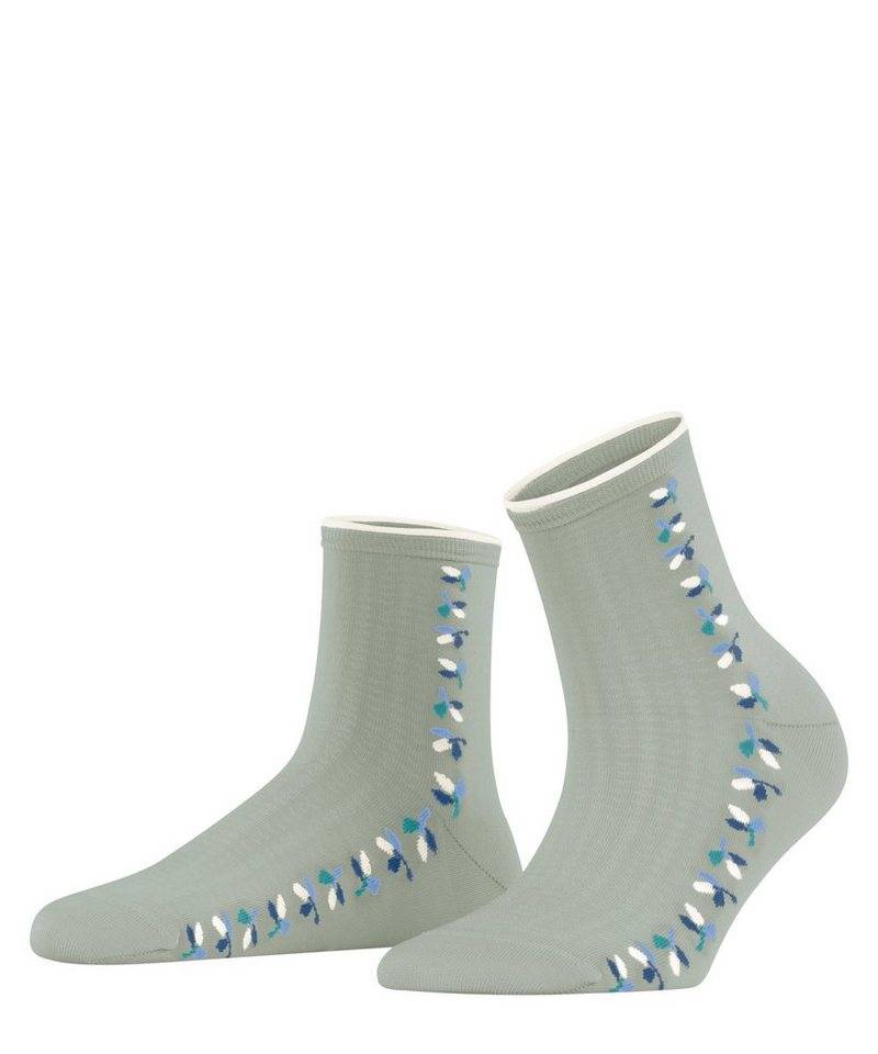 Esprit Kurzsocken Structured Leaves (1-Paar) mit femininen Rollrand von Esprit