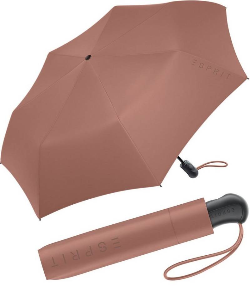 Esprit Stockregenschirm Damen Easymatic Light Auf-Zu Automatik HW 2023, in den neuen Trendfarben - chutney von Esprit