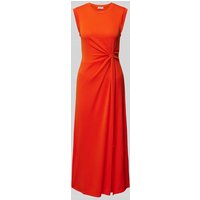 Esprit Midikleid in unifarbenem Design in Orange, Größe S von Esprit