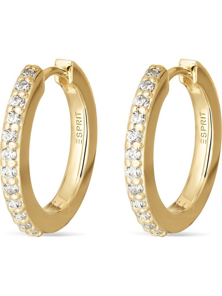 Esprit Paar Creolen ESPRIT Damen-Creolen 925er Silber 24 Zirkonia (Paar), Glow von Esprit