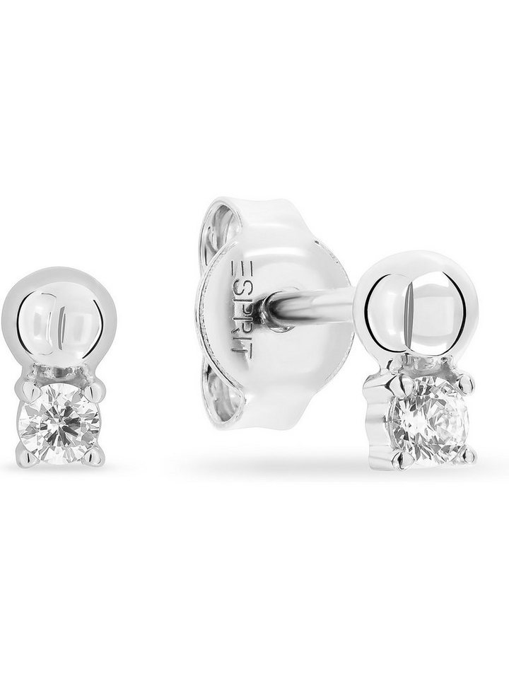 Esprit Paar Ohrstecker ESPRIT Damen-Ohrstecker 925er Silber 2 Zirkonia, Globe von Esprit