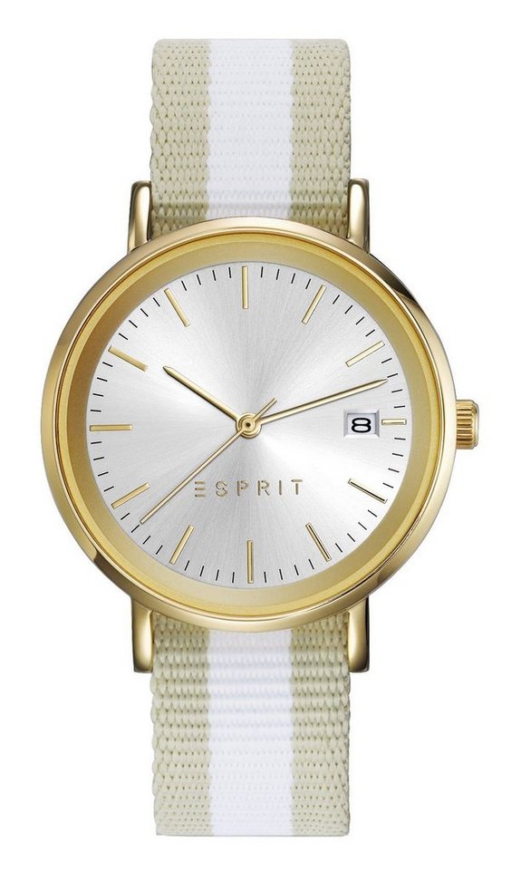 Esprit Quarzuhr Esprit Damen Analog Quarz Uhr mit Nylon Armband ES108362002 ES108362002, Esprit Damen Analog Quarz Uhr mit Nylon Armband ES108362002 von Esprit