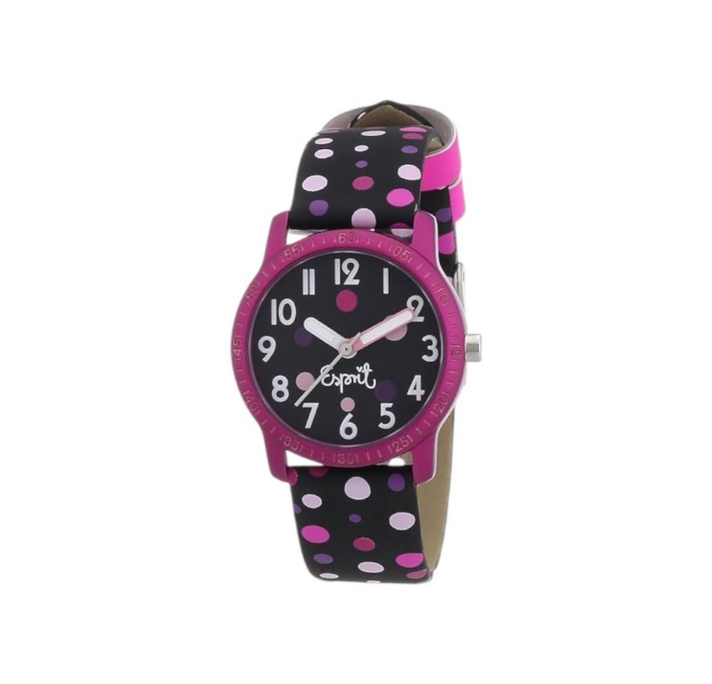 Esprit Quarzuhr Esprit Mädchen-Armbanduhr Funky dots Analog Plastik ES103524007 von Esprit
