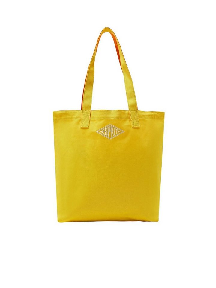 Esprit Schultertasche Tote Bag aus Baumwolle mit Logo von Esprit
