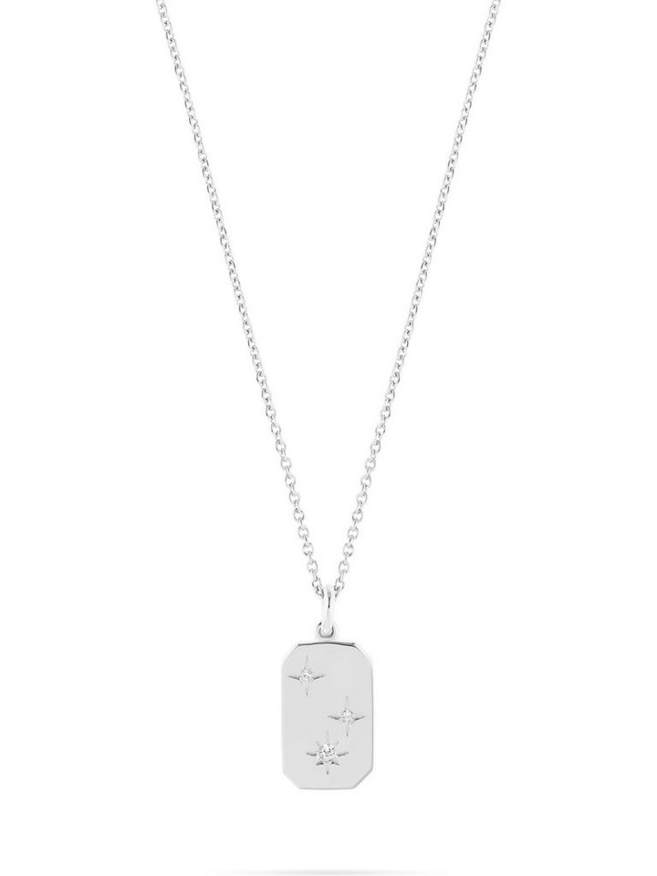 Esprit Silberkette ESPRIT Damen-Kette 925er Silber 3 Zirkonia, Magic Plaque von Esprit