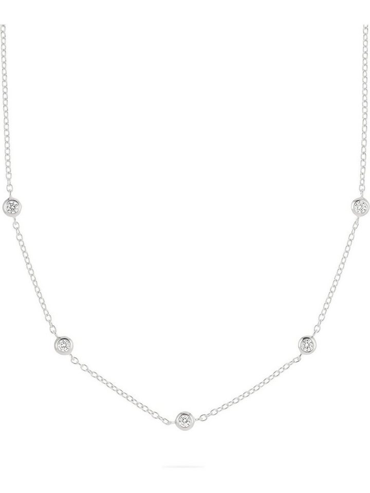 Esprit Silberkette ESPRIT Damen-Kette 925er Silber 5 Zirkonia, Purity von Esprit