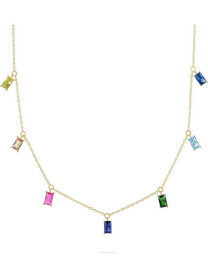 Esprit Silberkette ESPRIT Damen-Kette 925er Silber 7 Zirkonia, Fun von Esprit