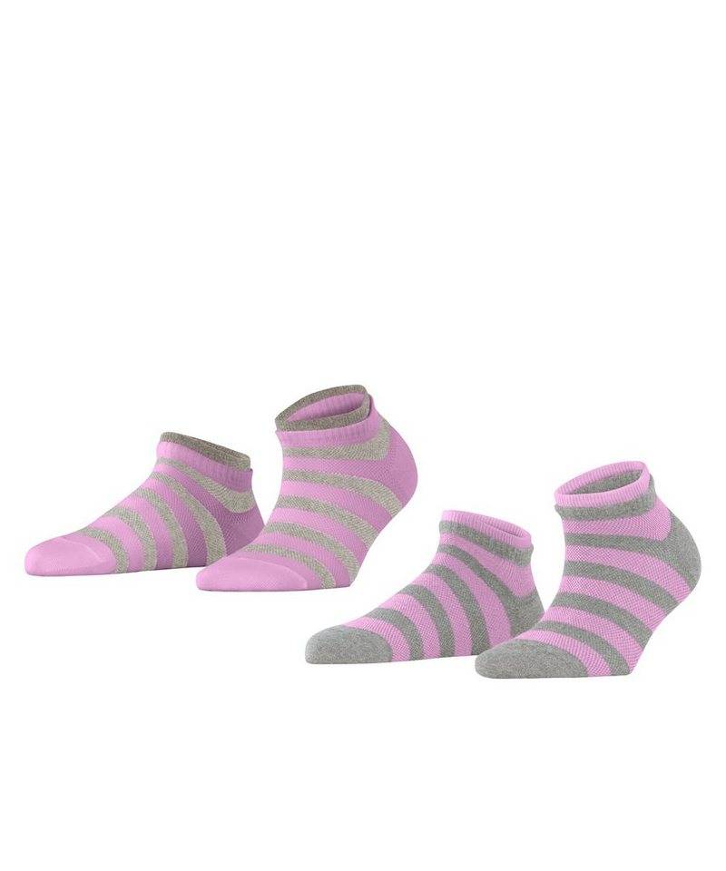 Esprit Sneakersocken Mesh Stripe 2-Pack (2-Paar) aus Biobaumwolle von Esprit