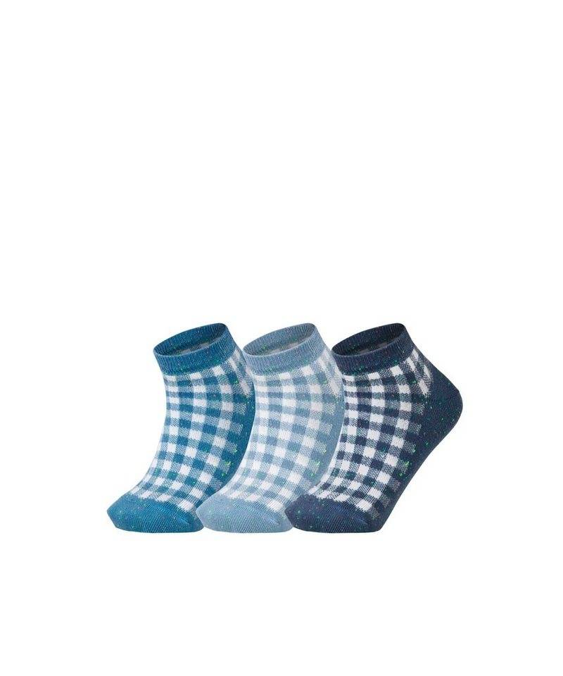 Esprit Sneakersocken Pixel Checks 3-Pack (3-Paar) mit Karo Muster von Esprit