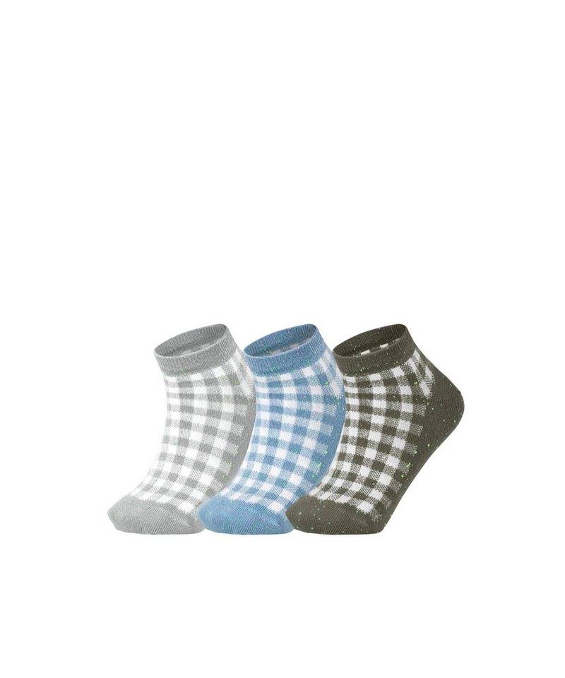 Esprit Sneakersocken Pixel Checks 3-Pack (3-Paar) mit Karo Muster von Esprit