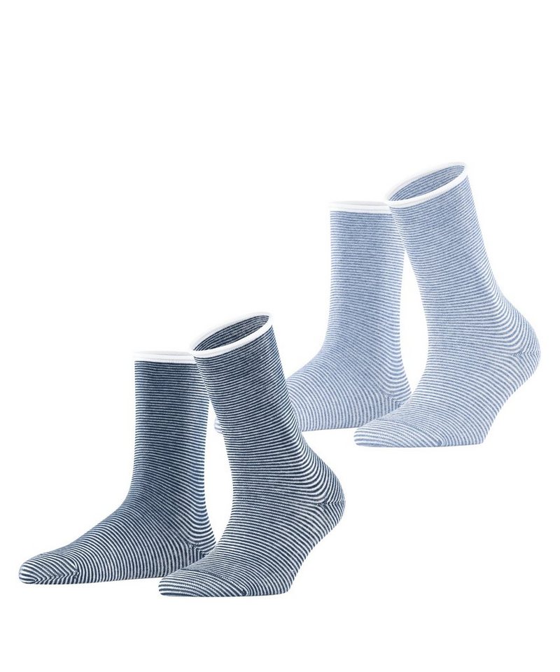 Esprit Socken Allover Stripe 2-Pack (2-Paar) aus Biobaumwolle von Esprit