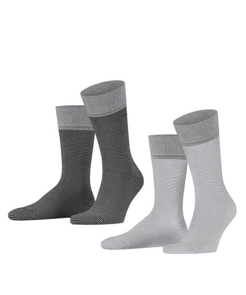 Esprit Socken Allover Stripe 2-Pack (2-Paar) mit feinen Streifenmuster von Esprit