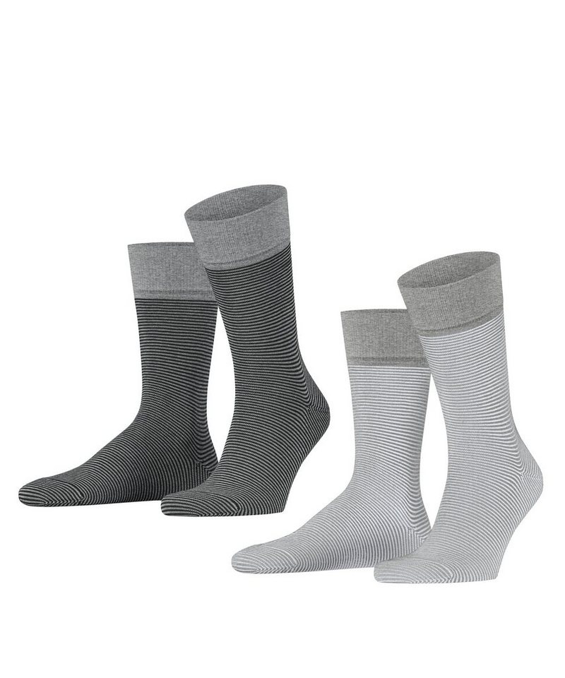 Esprit Socken Allover Stripe 2-Pack (2-Paar) mit feinen Streifenmuster von Esprit
