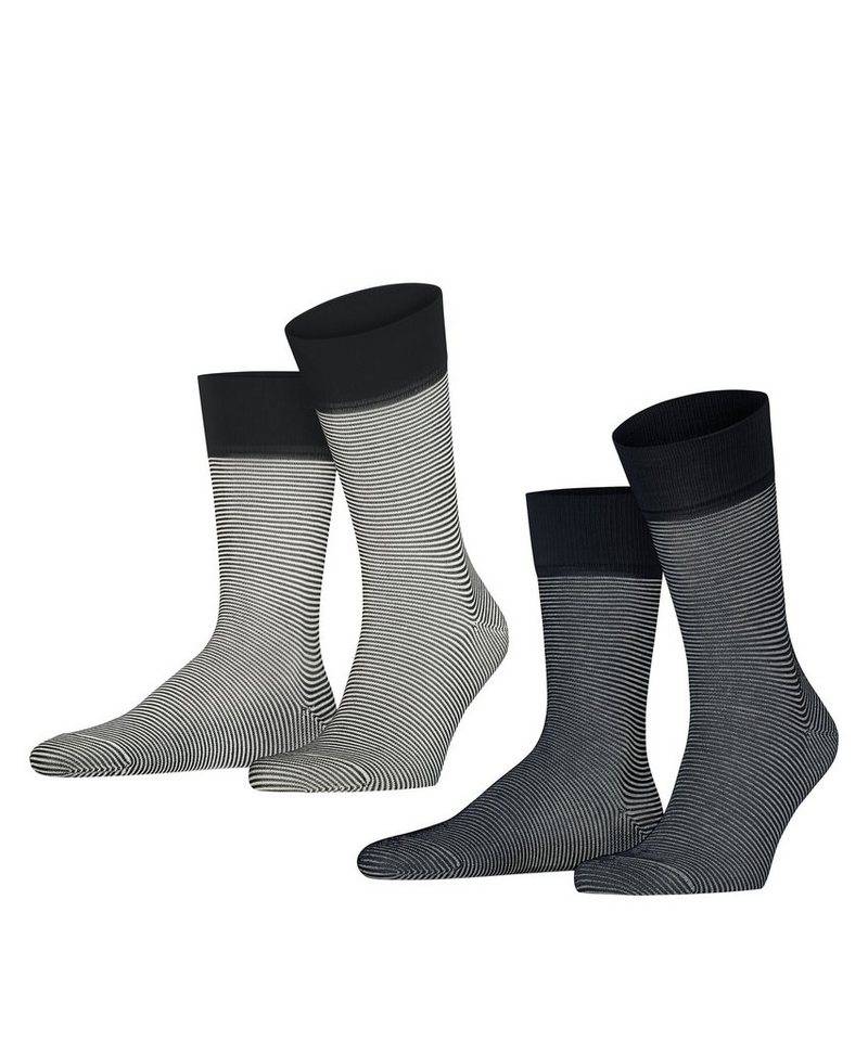 Esprit Socken Allover Stripe 2-Pack (2-Paar) mit feinen Streifenmuster von Esprit