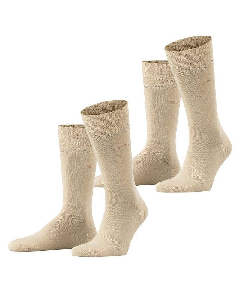 Esprit Socken Basic Easy (2-Paar) breiter Komfortbund, Doppelpack von Esprit