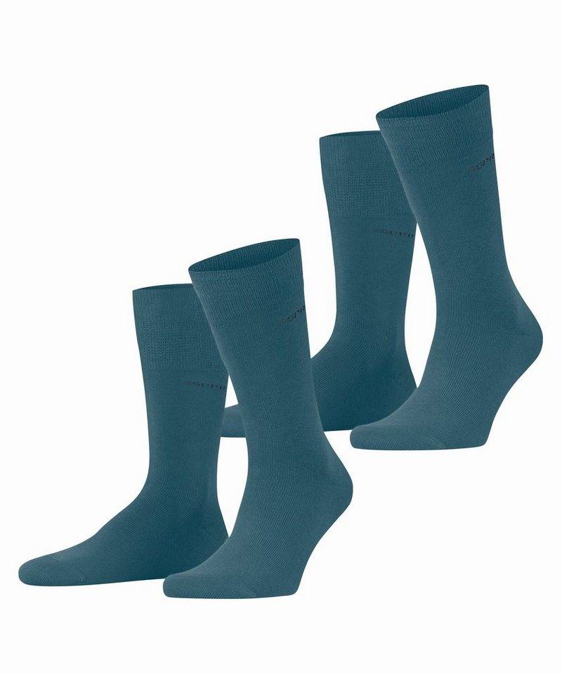 Esprit Socken Basic Uni 2-Pack (2-Paar) mit hohem Baumwollanteil von Esprit