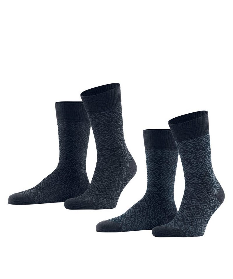 Esprit Socken Fair Isle 2-Pack (2-Paar) mit Schurwolle von Esprit