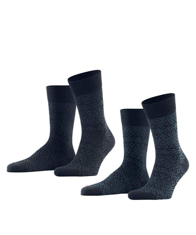 Esprit Socken Fair Isle 2-Pack (2-Paar) mit Schurwolle von Esprit