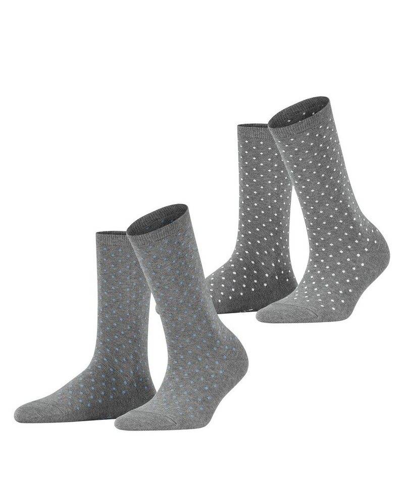 Esprit Socken Fine Dot 2-Pack (2-Paar) aus Biobaumwolle von Esprit