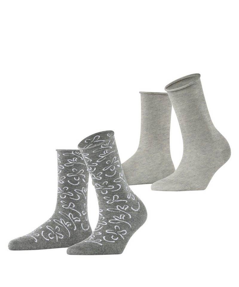 Esprit Socken Flower Lines 2-Pack (2-Paar) von Esprit