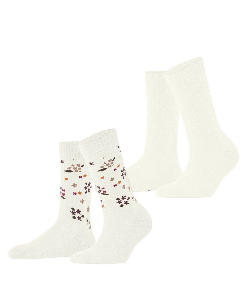 Esprit Socken Flower Rib 2-Pack (2-Paar) von Esprit