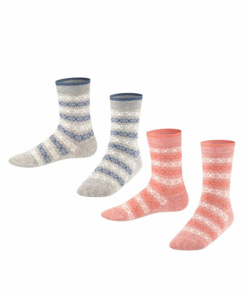 Esprit Socken Geo Pattern 2-Pack (2-Paar) aus Biobaumwolle von Esprit