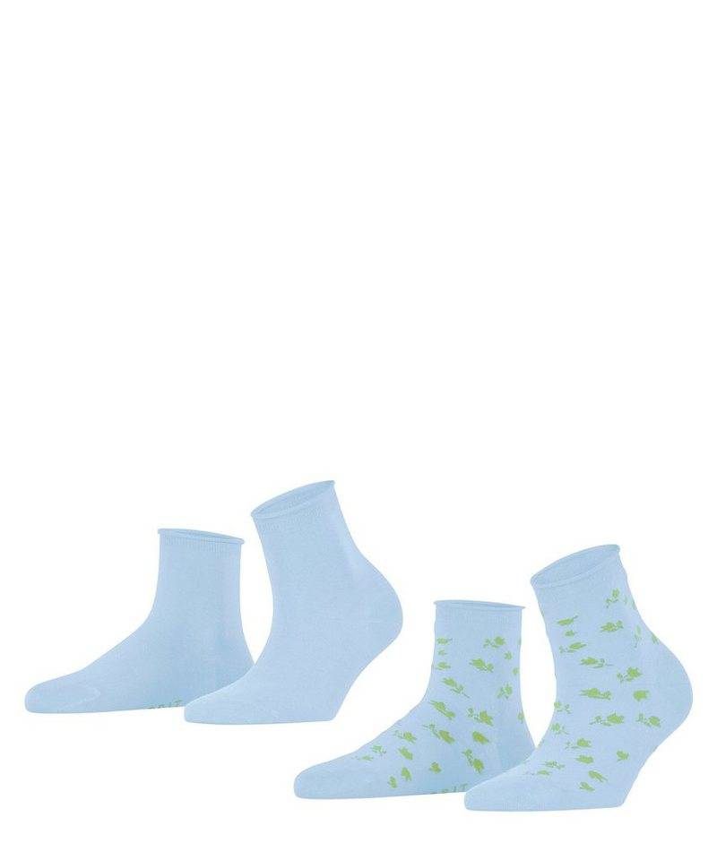 Esprit Kurzsocken Mini Flower 2-Pack (2-Paar) aus Biobaumwolle von Esprit