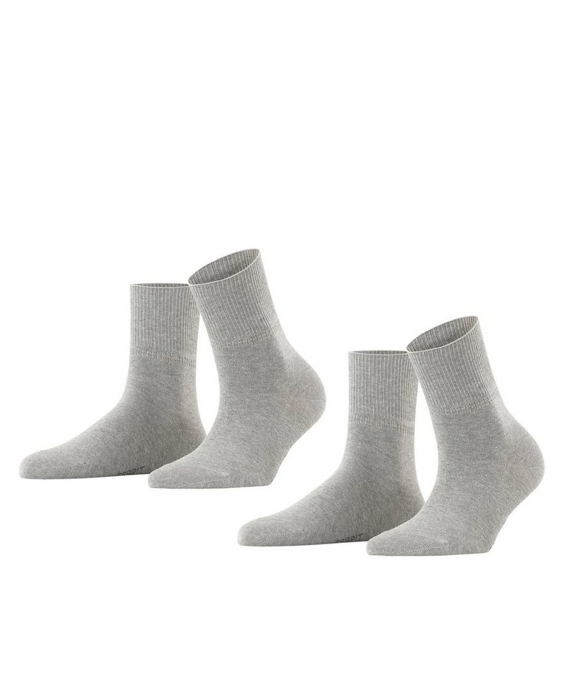 Esprit Socken Ribbed Cuff 2-Pack (2-Paar) mit Bio-Baumwolle von Esprit