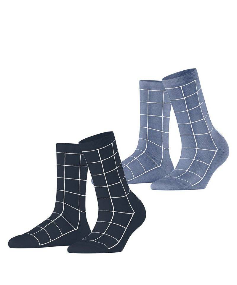 Esprit Socken Sketched Grid 2-Pack (2-Paar) von Esprit