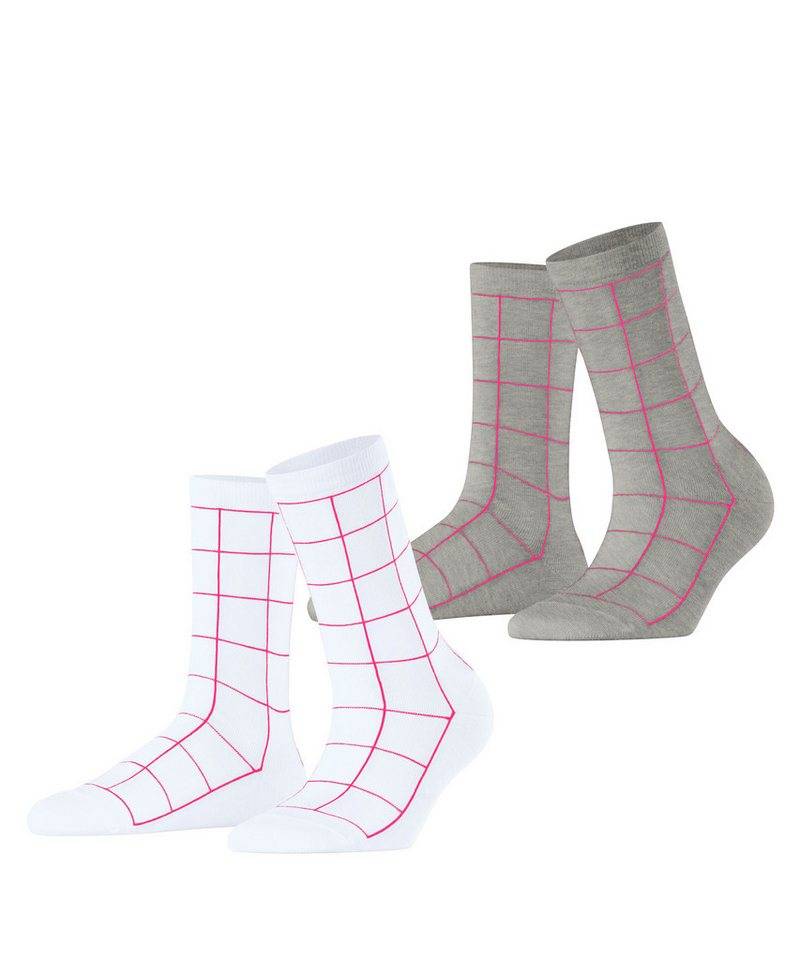 Esprit Socken Sketched Grid 2-Pack (2-Paar) von Esprit
