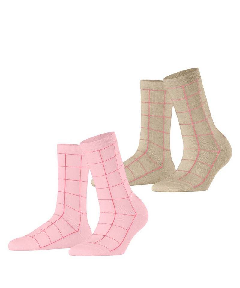 Esprit Socken Sketched Grid 2-Pack (2-Paar) von Esprit