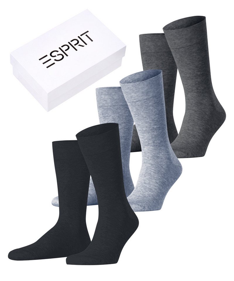 Esprit Socken Solid Mix 3-Pack (3-Paar) aus Biobaumwolle von Esprit