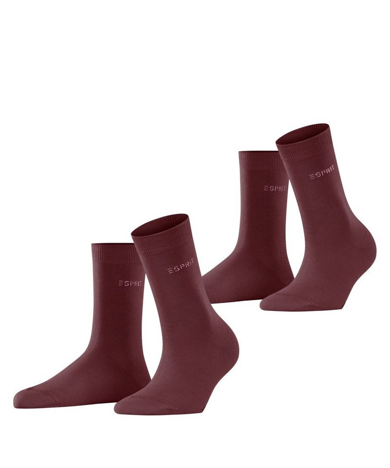 Esprit Socken Uni 2-Pack (2-Paar) aus elastischem Material von Esprit