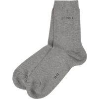 Esprit Socken mit Stretch-Anteil im 2er-Pack in Silber Melange, Größe 35/38 von Esprit