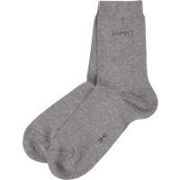 Esprit Socken mit Stretch-Anteil im 2er-Pack in Silber Melange, Größe 39/42 von Esprit