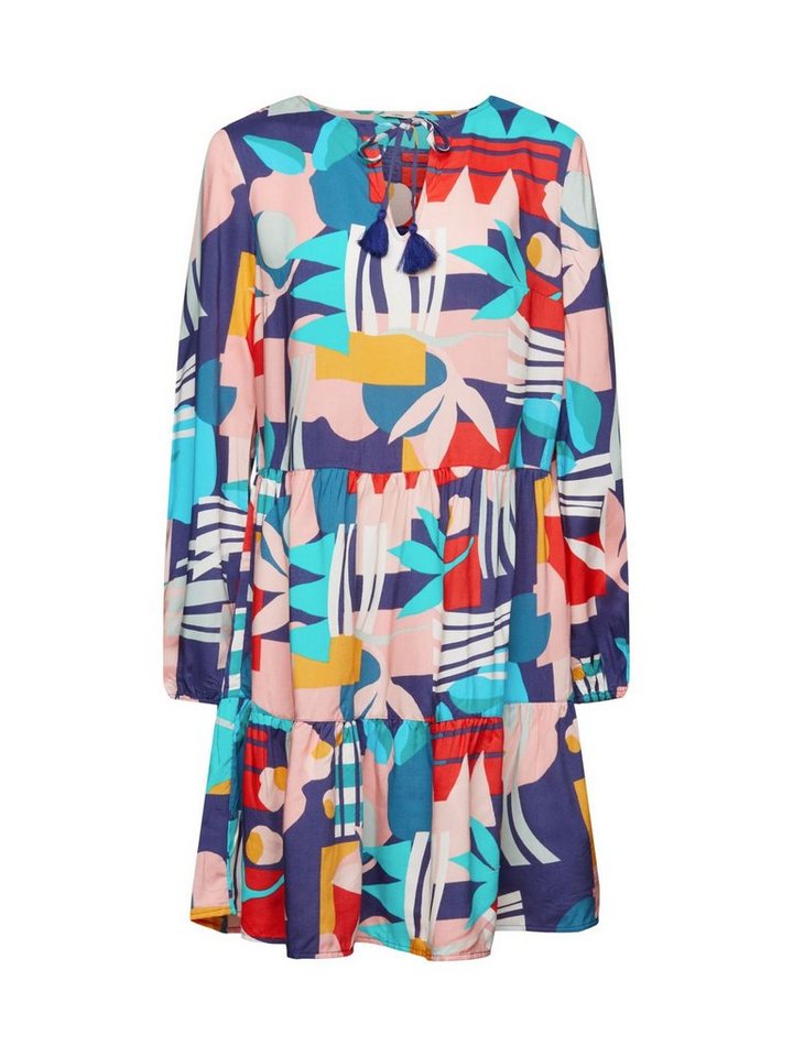 Esprit Strandkleid Strandkleid mit mehrfarbigem Print von Esprit