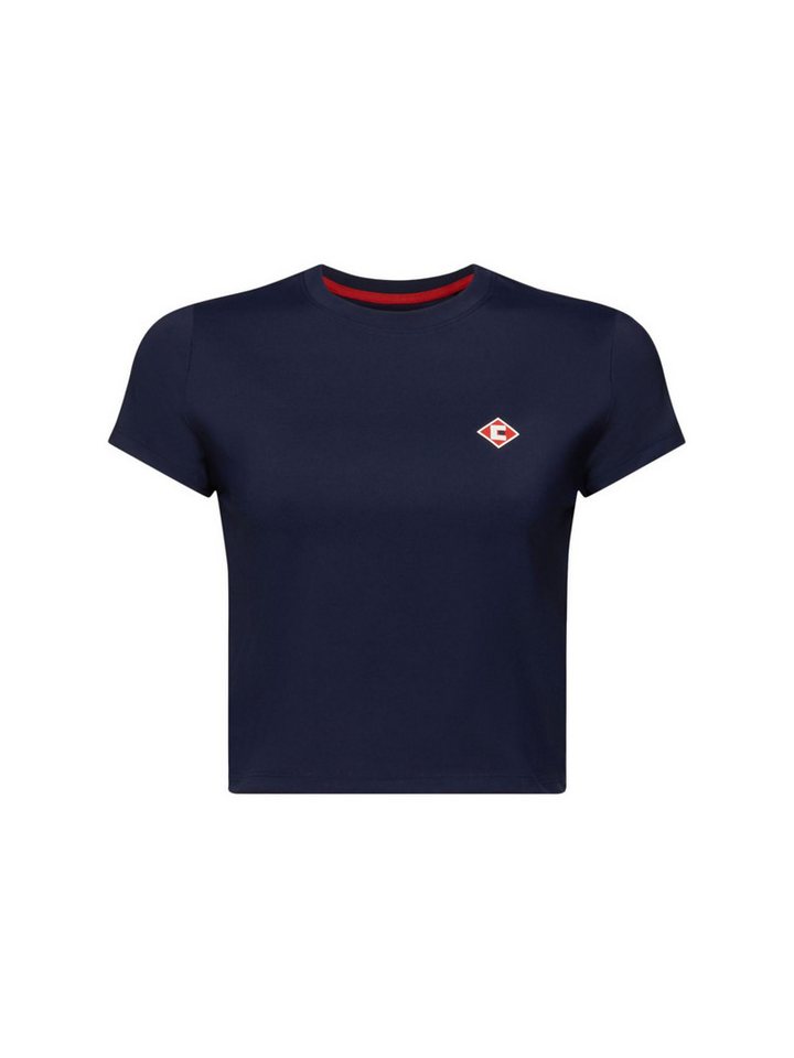 Esprit T-Shirt Logo-T-Shirt in Cropped-Länge (1-tlg) von Esprit