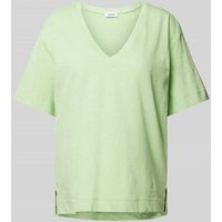Esprit T-Shirt in unifarbenem Design mit V-Ausschnitt in Apfel, Größe S Esprit T-Shirt in unifarbenem Design mit V-Ausschnitt in Apfel, Größe S von Esprit
