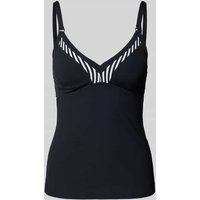 Esprit Tankini-Oberteil in Ripp-Optik Modell 'BONDI' in Black, Größe 36 von Esprit