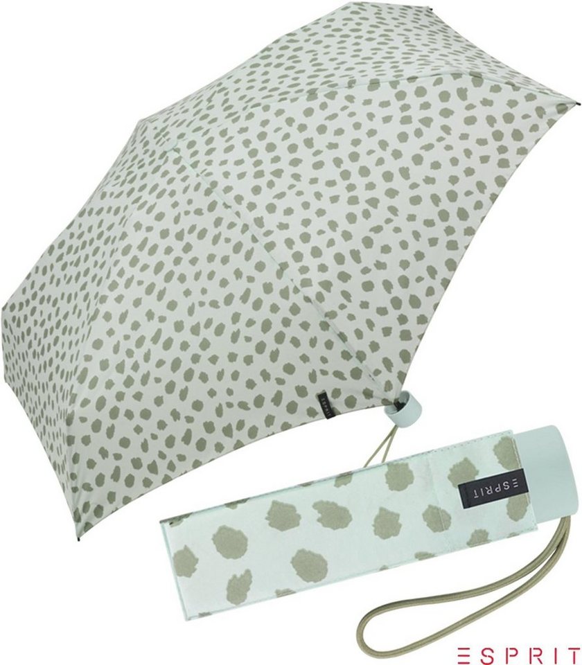 Esprit Taschenregenschirm Damen Super Mini Regenschirm Petito Petal Rain, winzig von Esprit