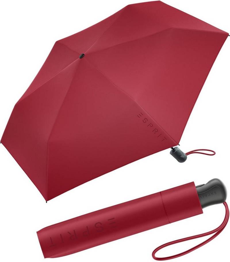Esprit Taschenregenschirm Easymatic Slimline Auf-Zu Automatik klein leicht, leicht-und-stabil von Esprit