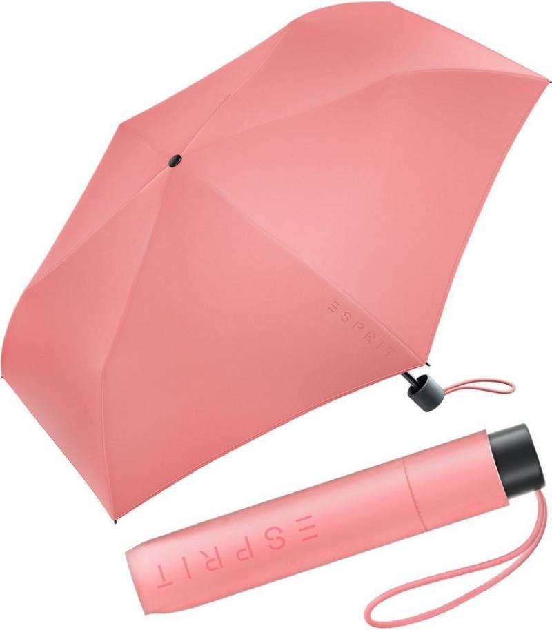 Esprit Taschenregenschirm Mini Regenschirm Damen Slimline FJ 2022, sehr-leicht von Esprit