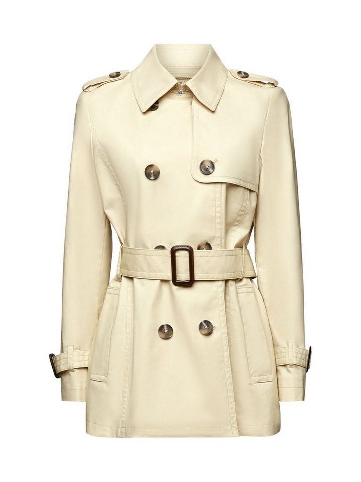 Esprit Trenchcoat Kurzer zweireihiger Trenchcoat von Esprit