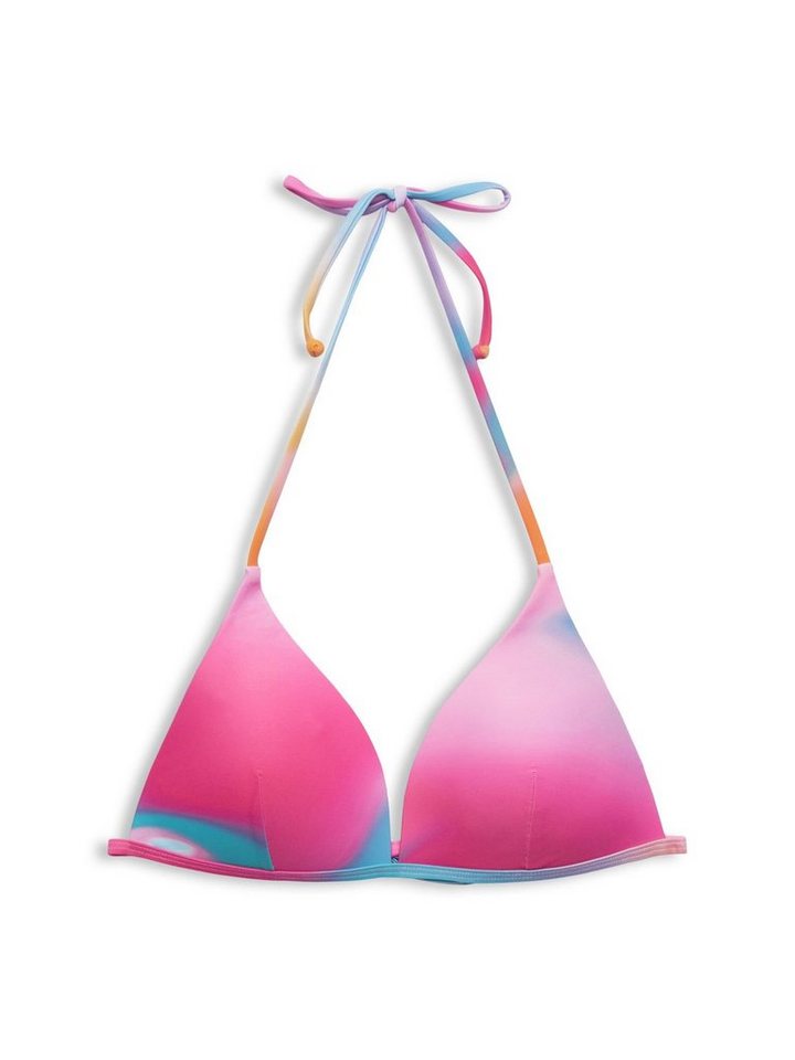 Esprit Triangel-Bikini-Top Wattierter Triangel-Bikini in Batikoptik von Esprit