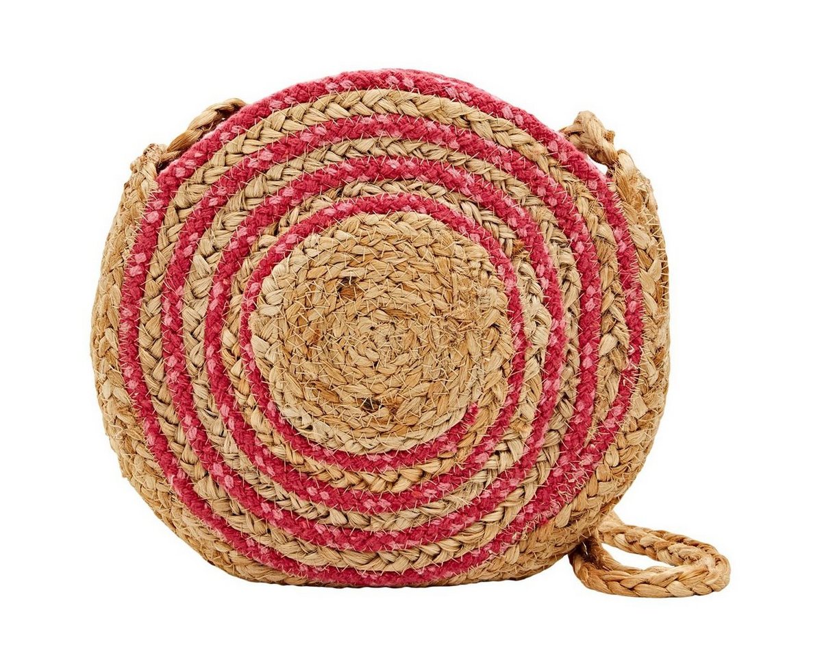 Esprit Umhängetasche Runde Schultertasche aus Jute-Mix Umhängetasche 052EA1O306-660 von Esprit