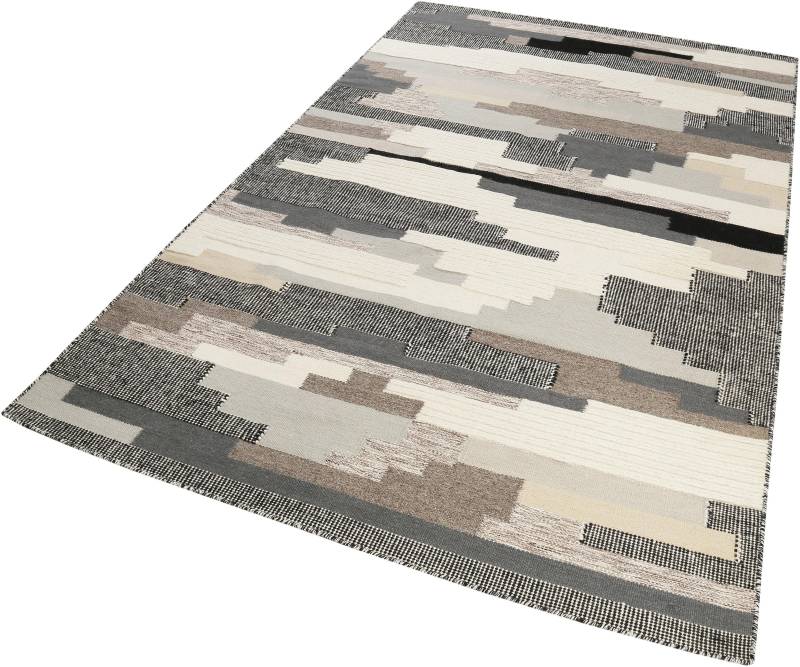 Esprit Wollteppich "Natham Kelim ESP-6012" rechteckig 8 mm Höhe reine Wolle, Wohnzimmer von Esprit