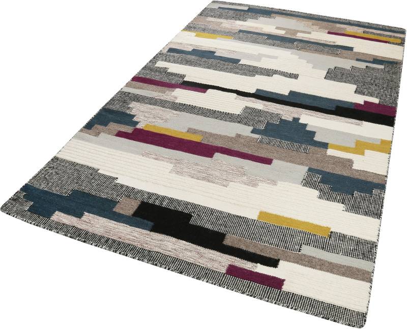 Esprit Wollteppich "Natham Kelim ESP-6012" rechteckig 8 mm Höhe reine Wolle, Wohnzimmer von Esprit