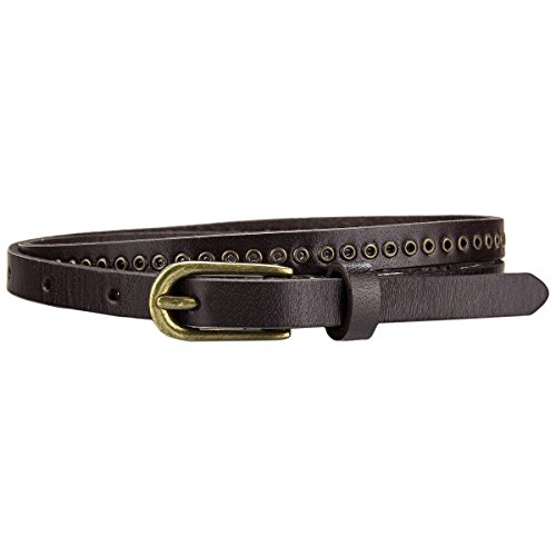 ESPRIT schmaler dünner Leder Gürtel Slim Eyelet Belt 126EA1S001-E210, Länge:100 cm von ESPRIT